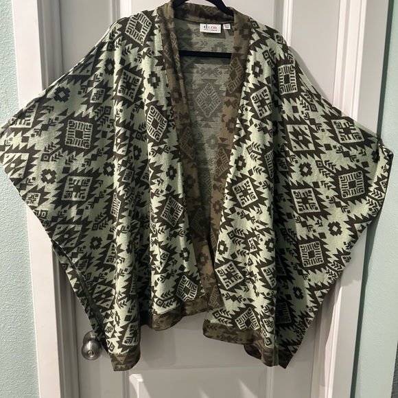 Denim&Co Olive and Black Knit Sweater - Picture 4 of 7